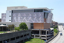 The Muhammad Ali Center, alongsideInterstate 64 on Louisville's riverfront