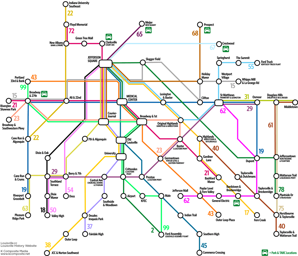 Louisville-simplified-TARC-transit-map