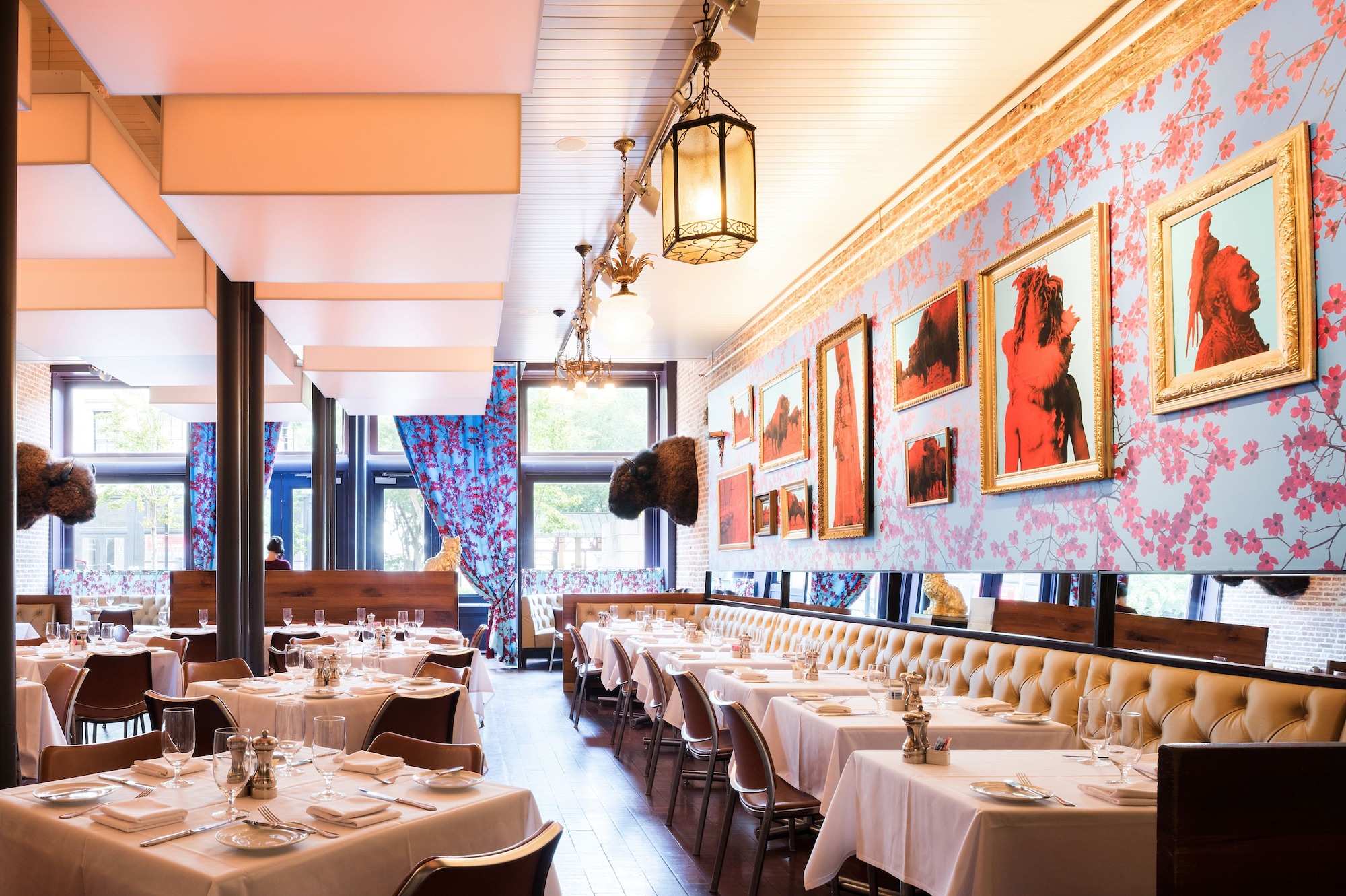 Dining room at 21c Museum Hotel Louisville