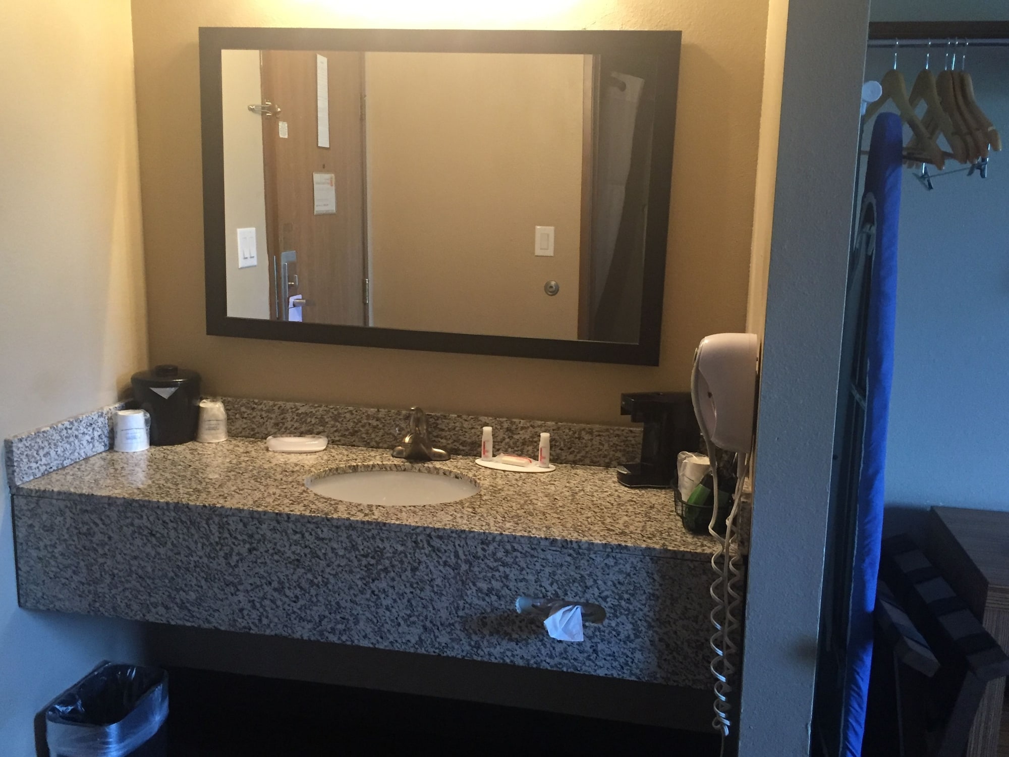 Bathroom at Super 8 by Wyndham Louisville Airport