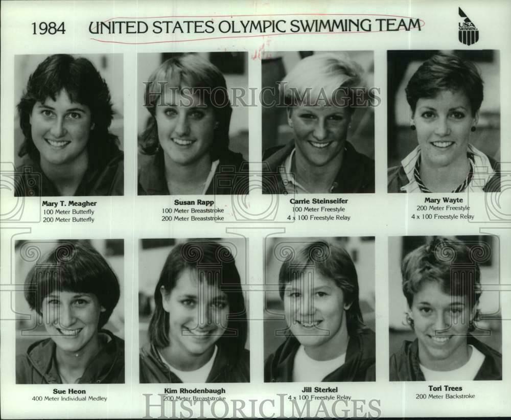 The 1984 U.S. Olympic women's swim team