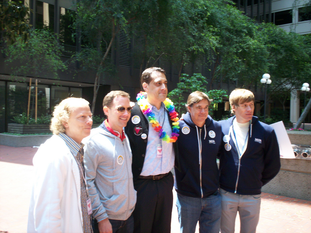 The Milk production team at San Francisco Pride, June 2008
