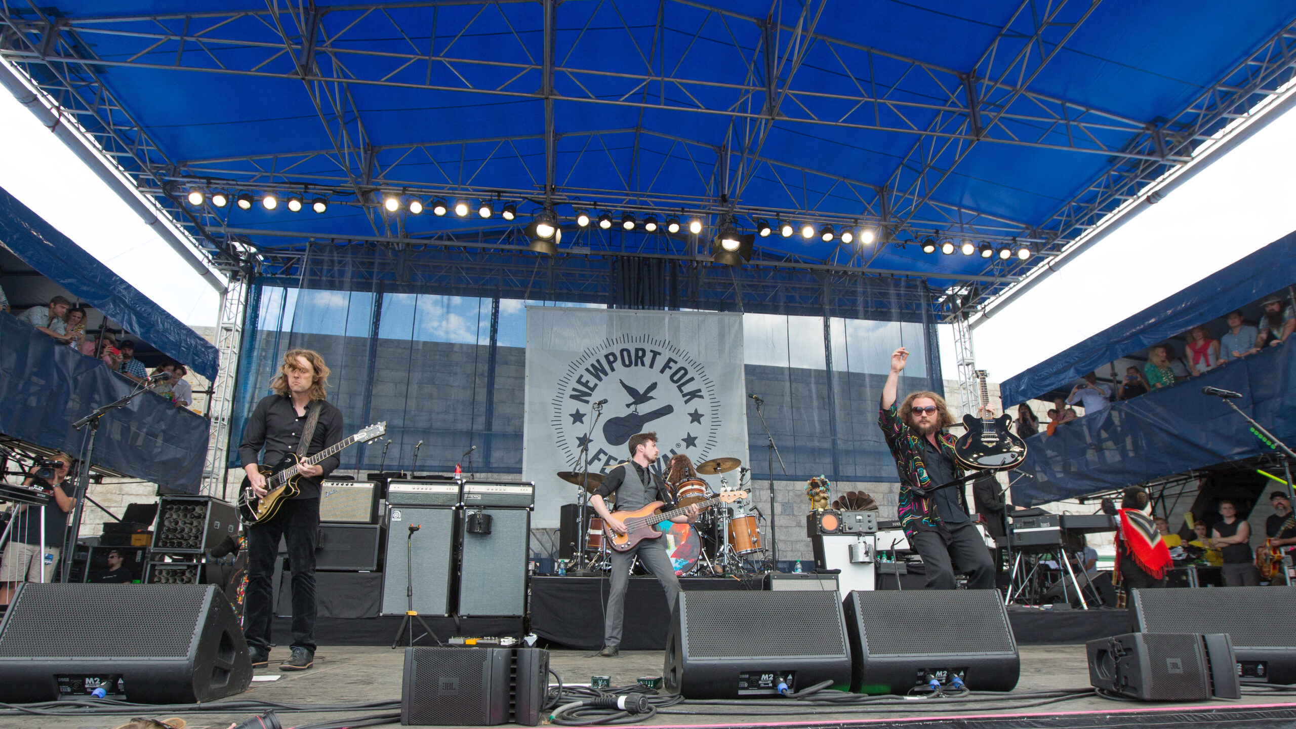 My Morning Jacket performing in 2015.
