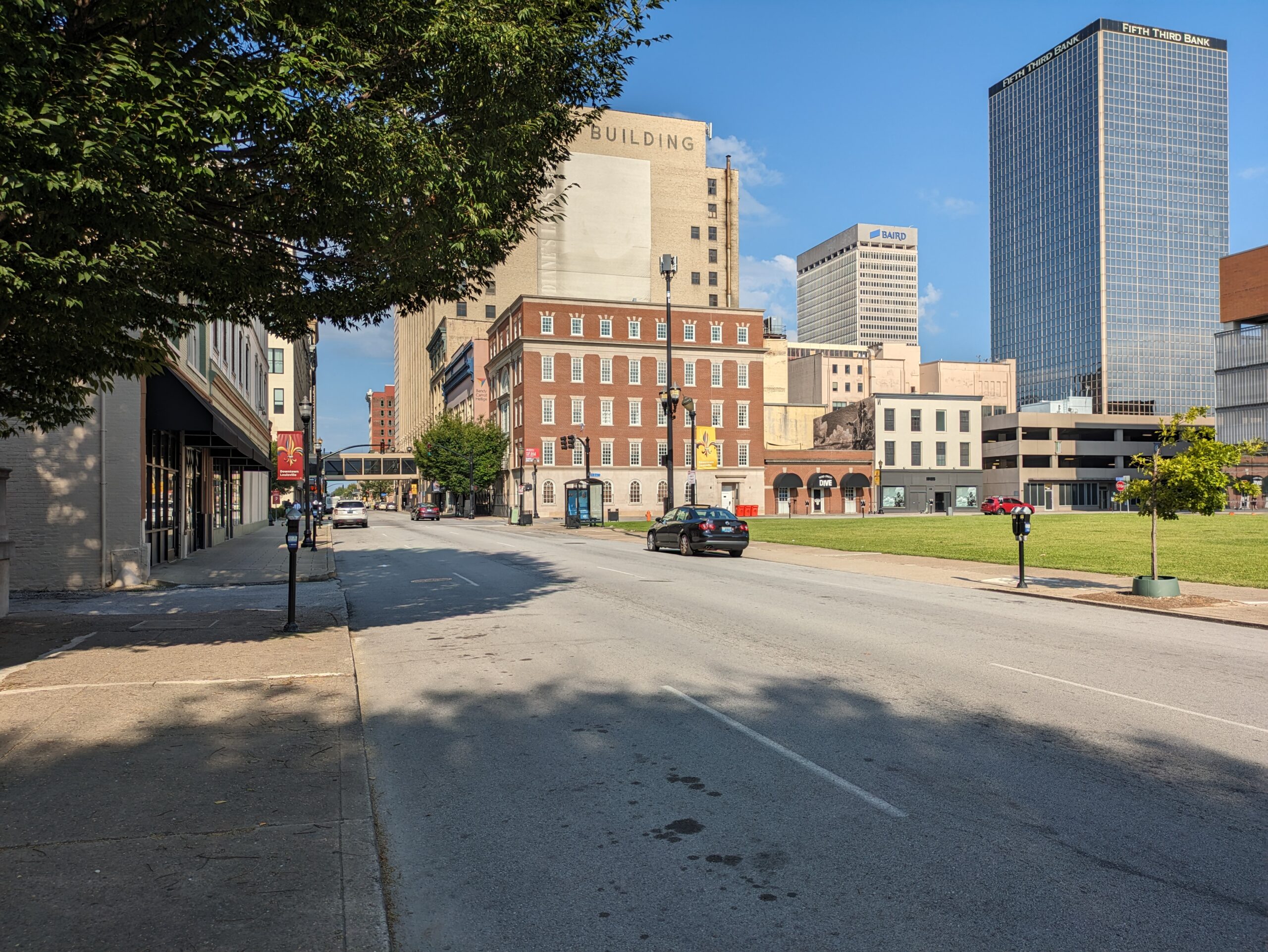 Muhammad Ali Boulevard street sign in downtown Louisville